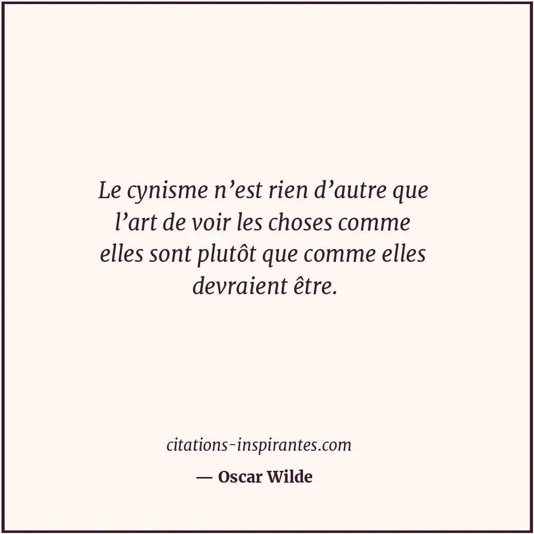 Citation de Oscar Wilde