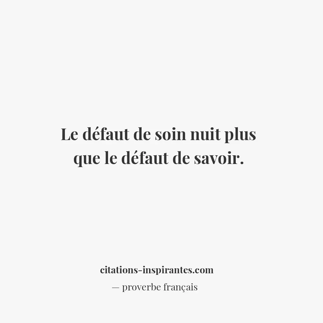 Citation de proverbe français