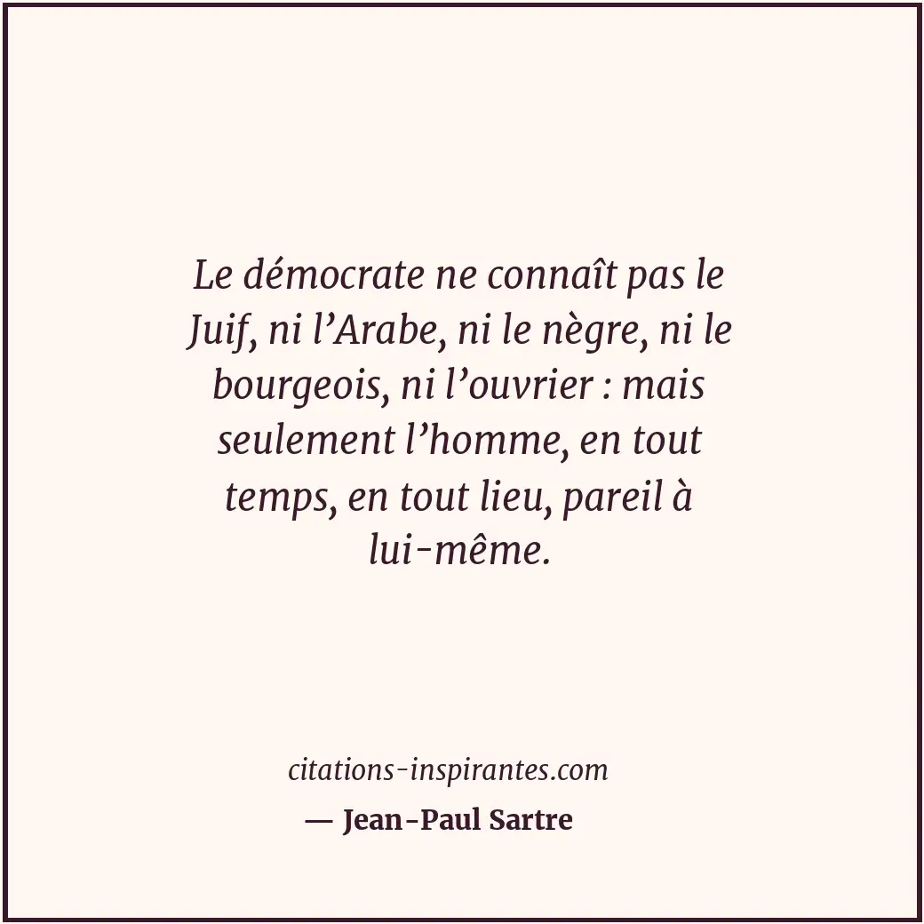 Citation de Jean-Paul Sartre