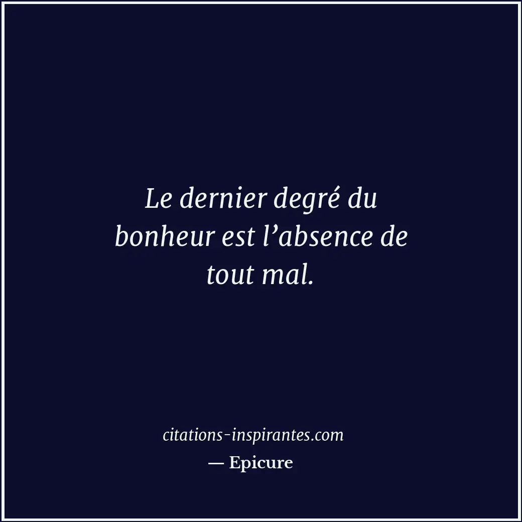 Citation de Epicure