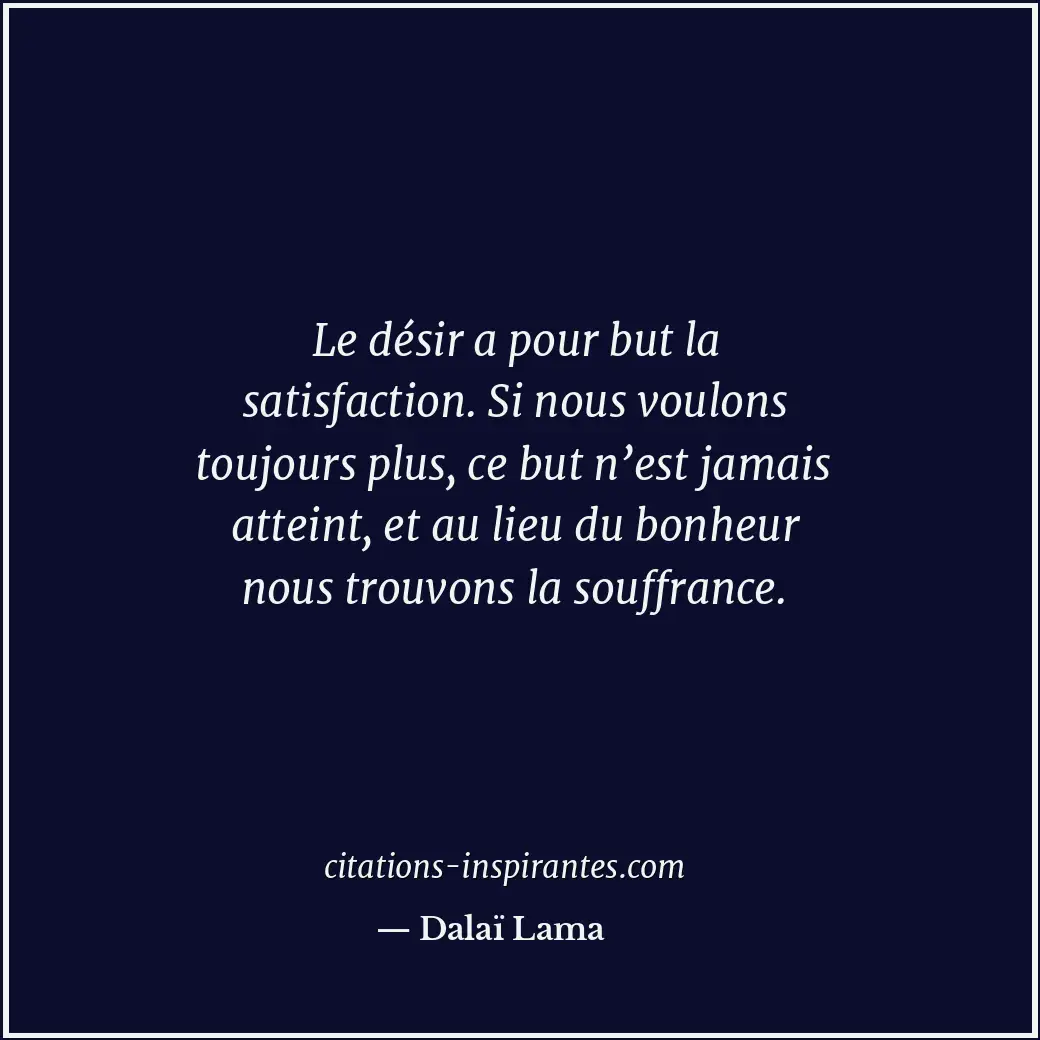 Citation de Dalaï Lama