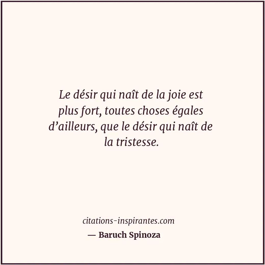 Citation de Baruch Spinoza