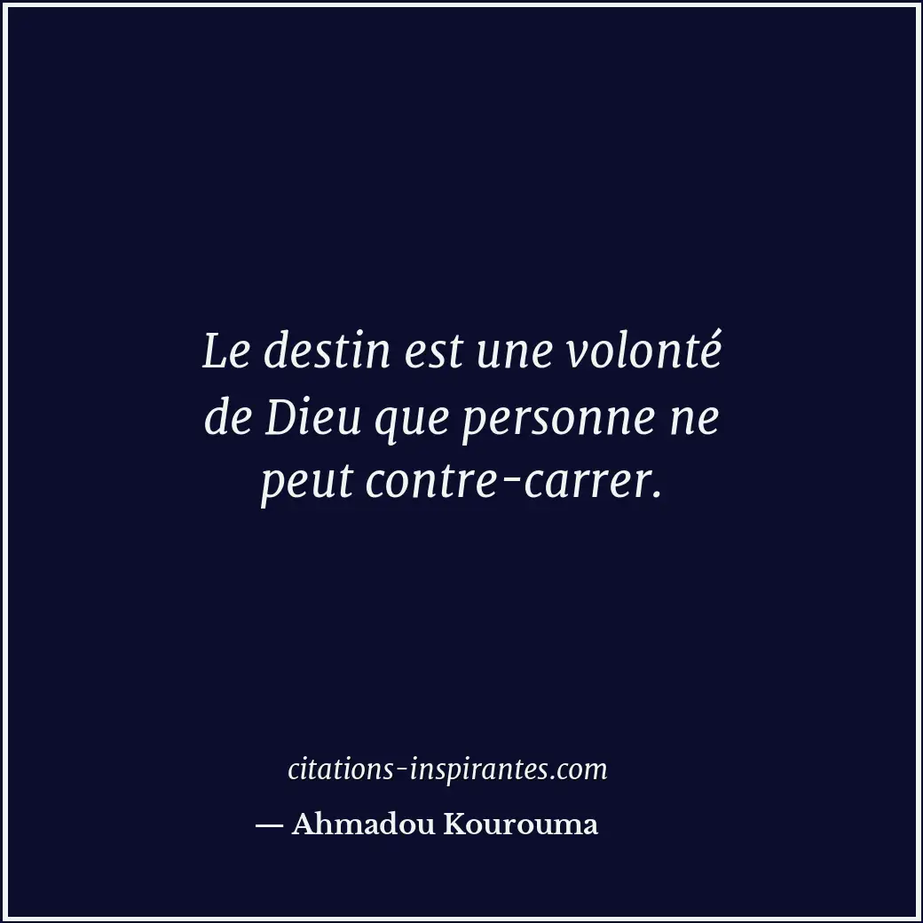 Citation de Ahmadou Kourouma