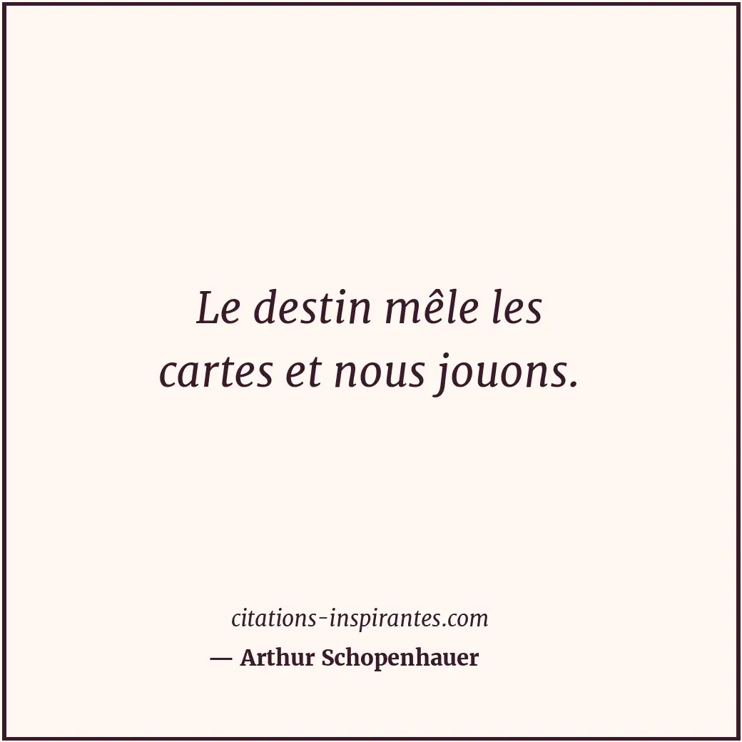 Citation de Arthur Schopenhauer