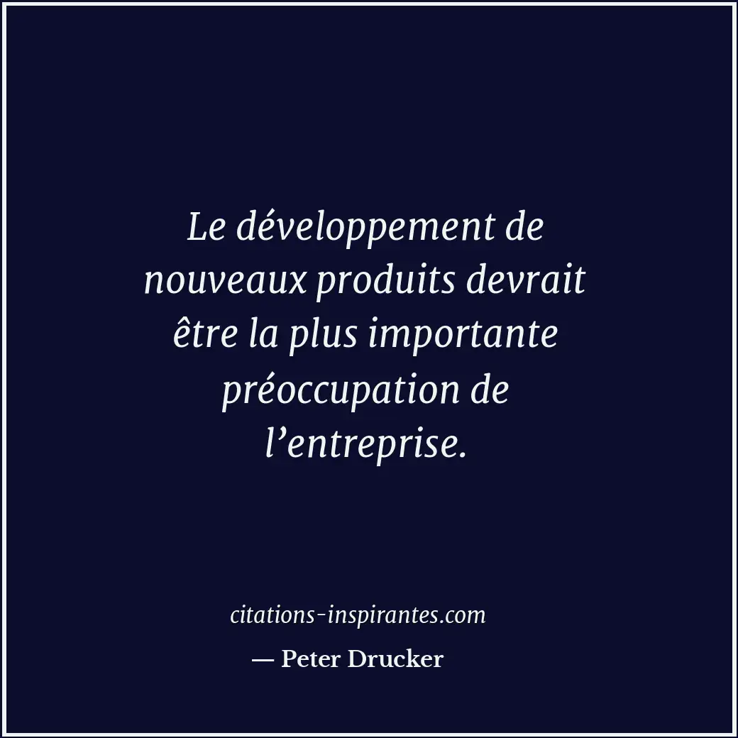 Citation de Peter Drucker