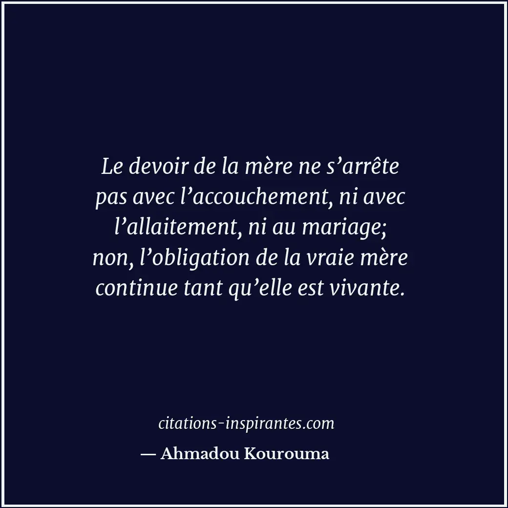 Citation de Ahmadou Kourouma