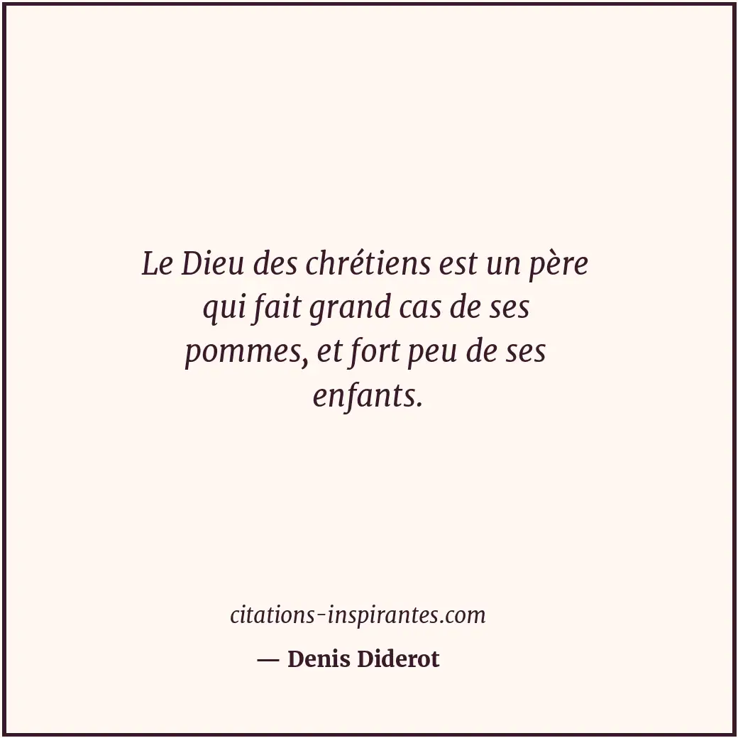 Citation de Denis Diderot