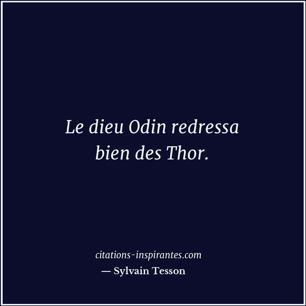 Citation de Sylvain Tesson