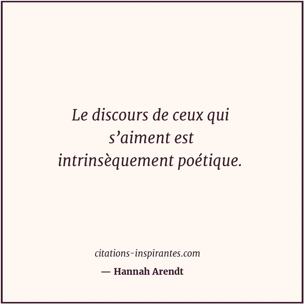 Citation de Hannah Arendt