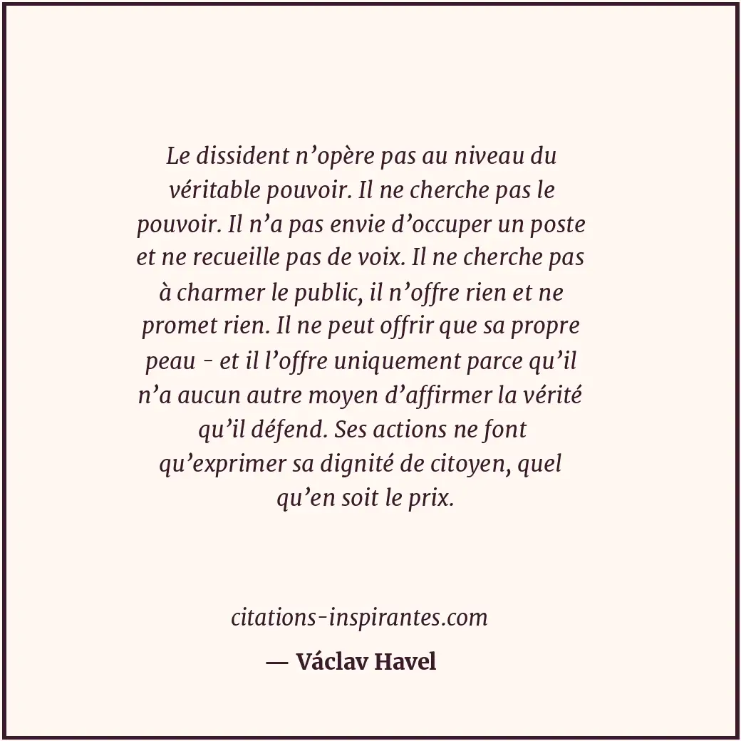 Citation de Václav Havel