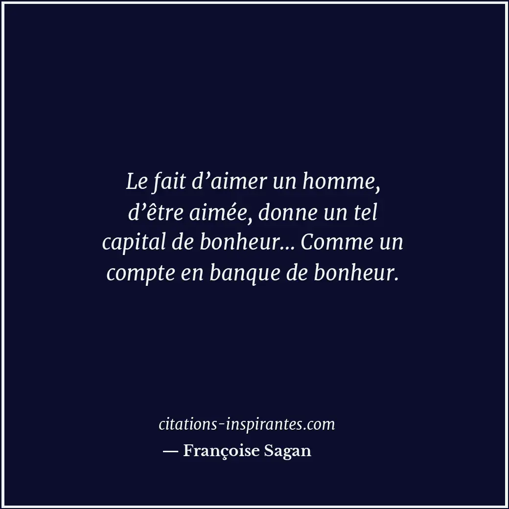 Citation de Françoise Sagan