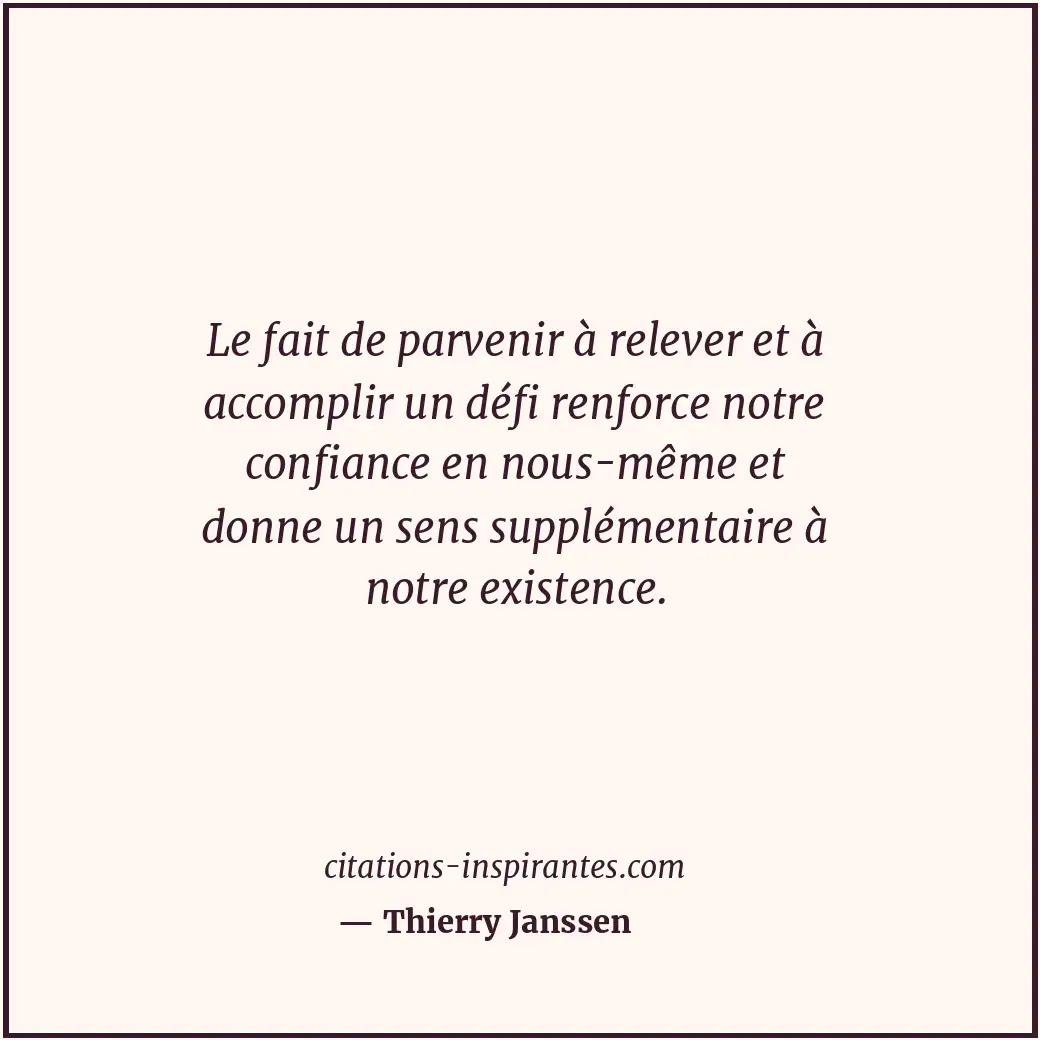 Citation de Thierry Janssen