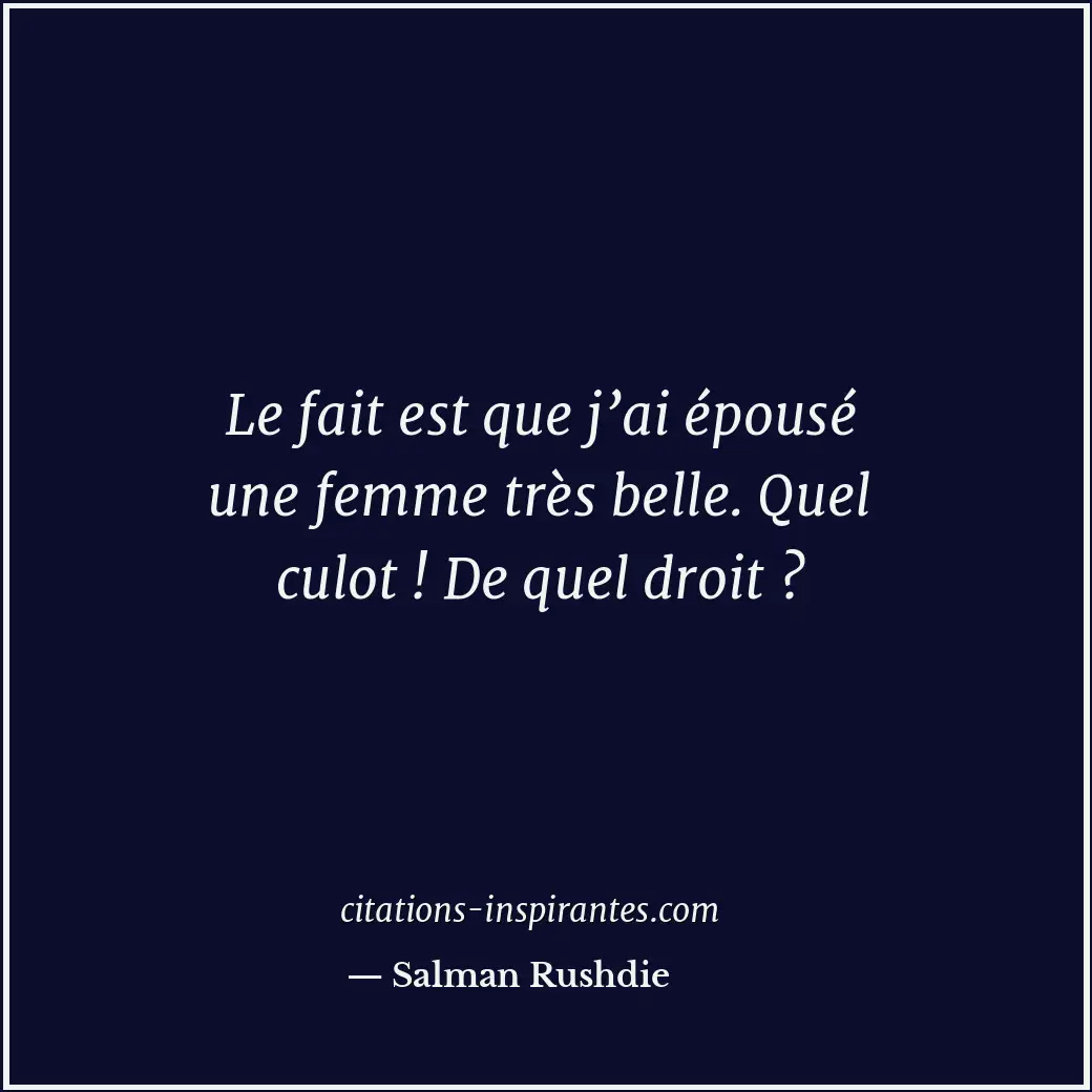 Citation de Salman Rushdie