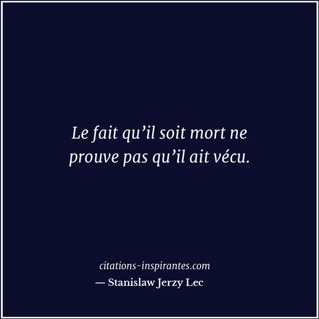 Citation de Stanislaw Jerzy Lec
