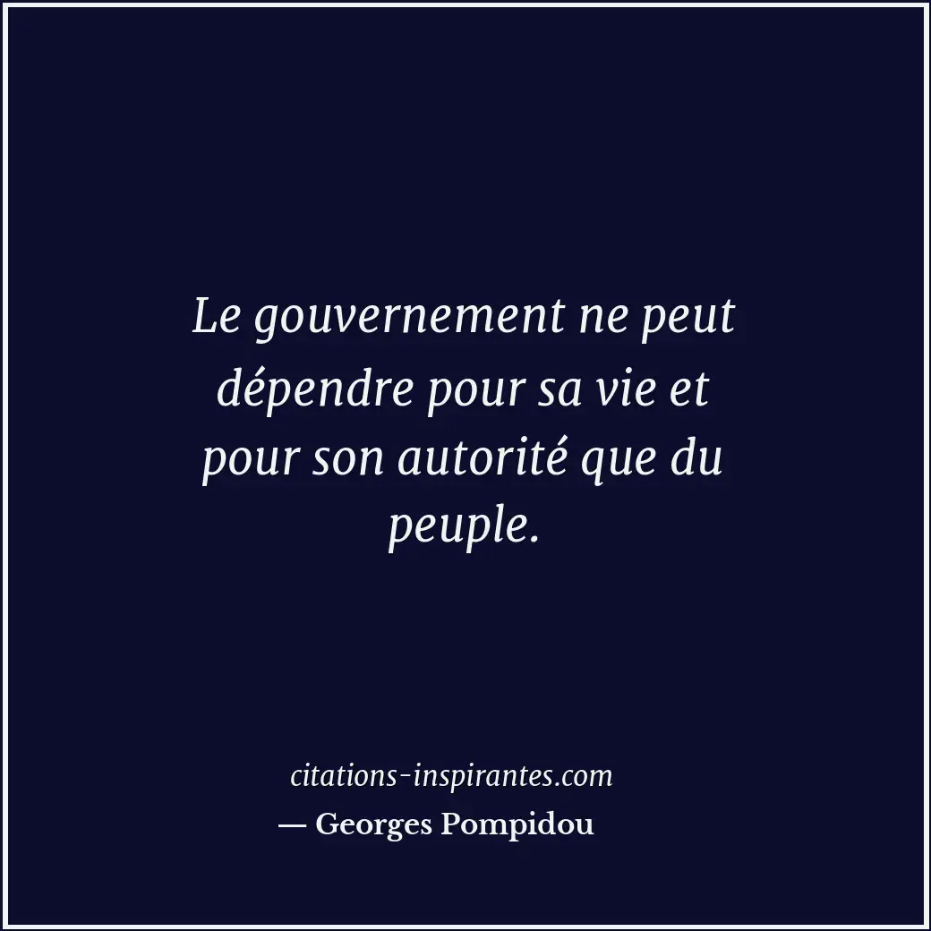 Citation de Georges Pompidou
