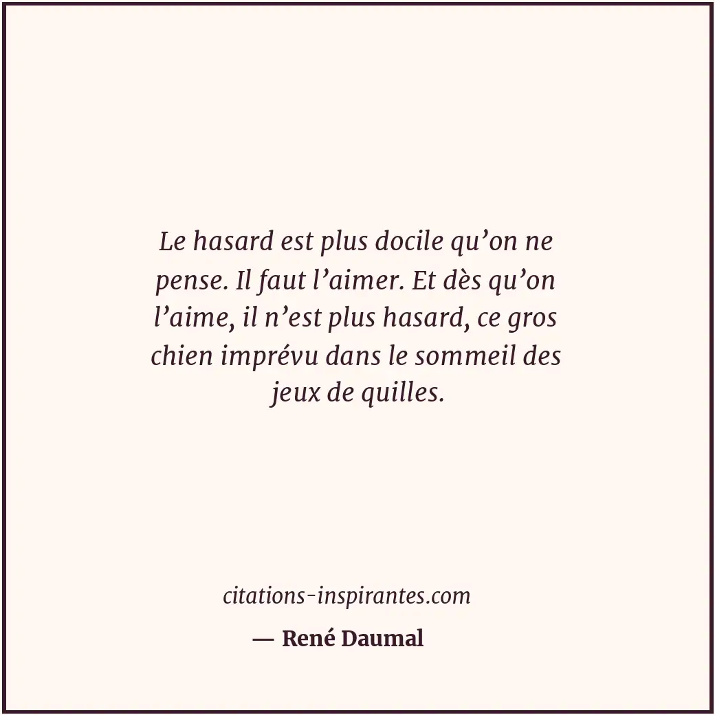 Citation de René Daumal