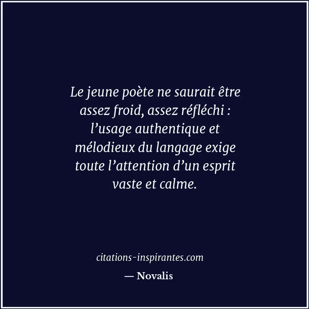 Citation de Novalis