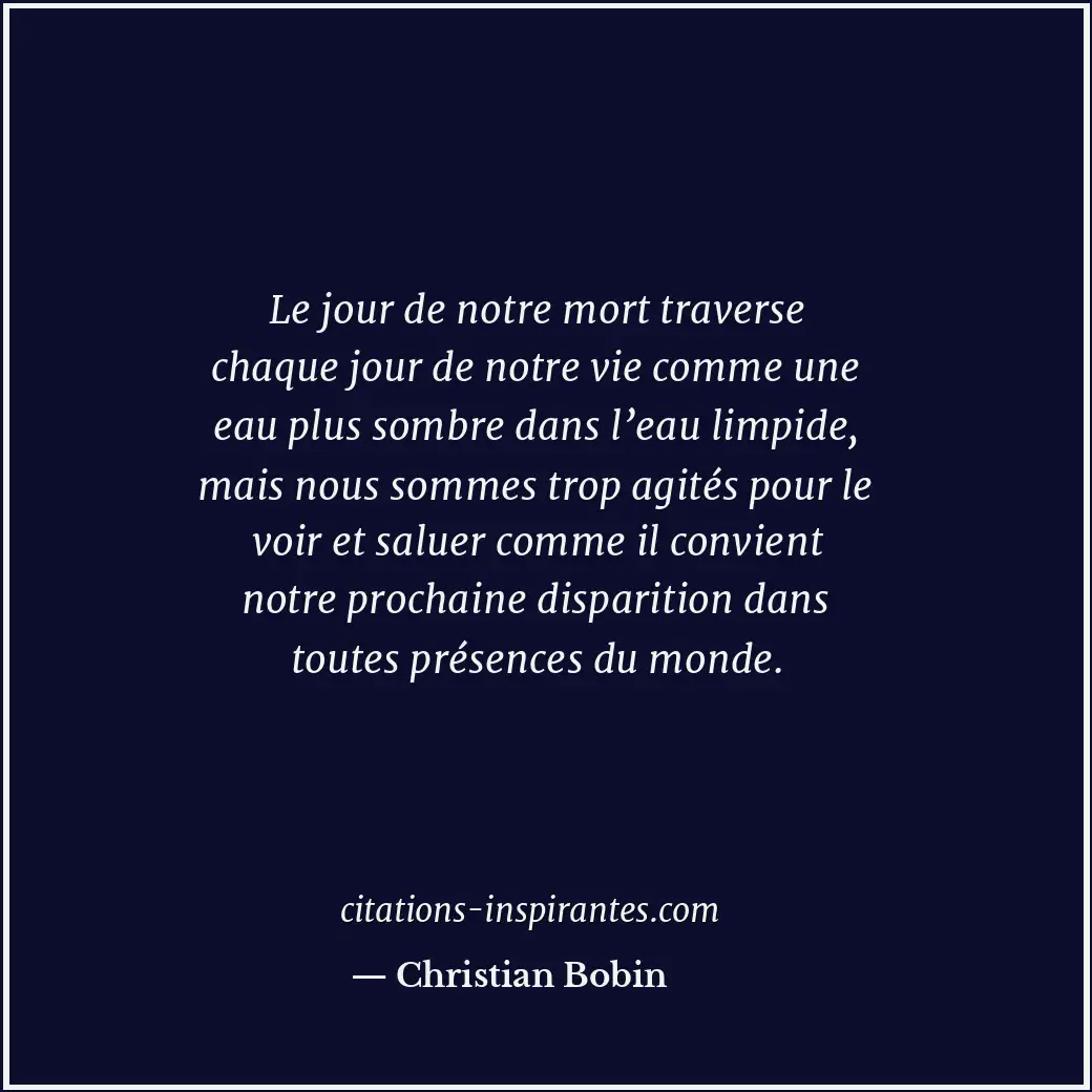 Citation de Christian Bobin
