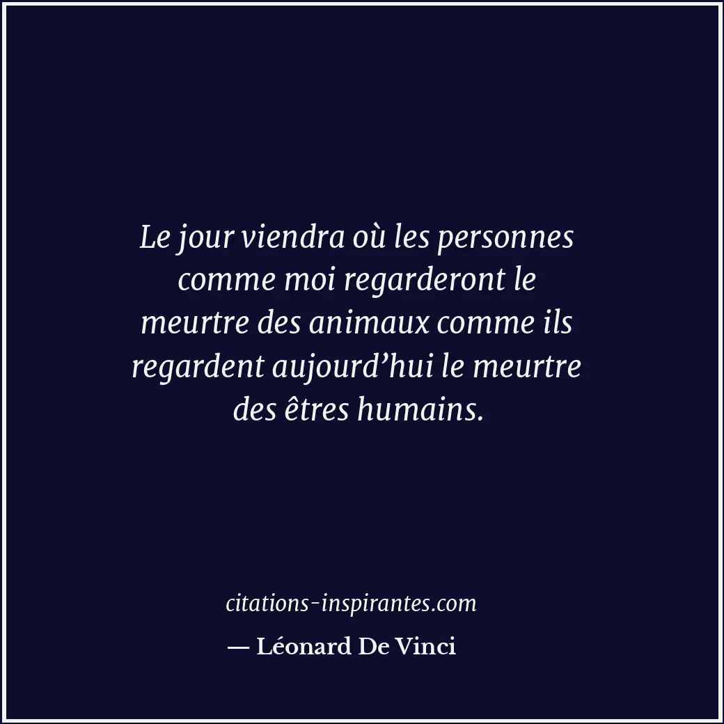 Citation de Léonard De Vinci