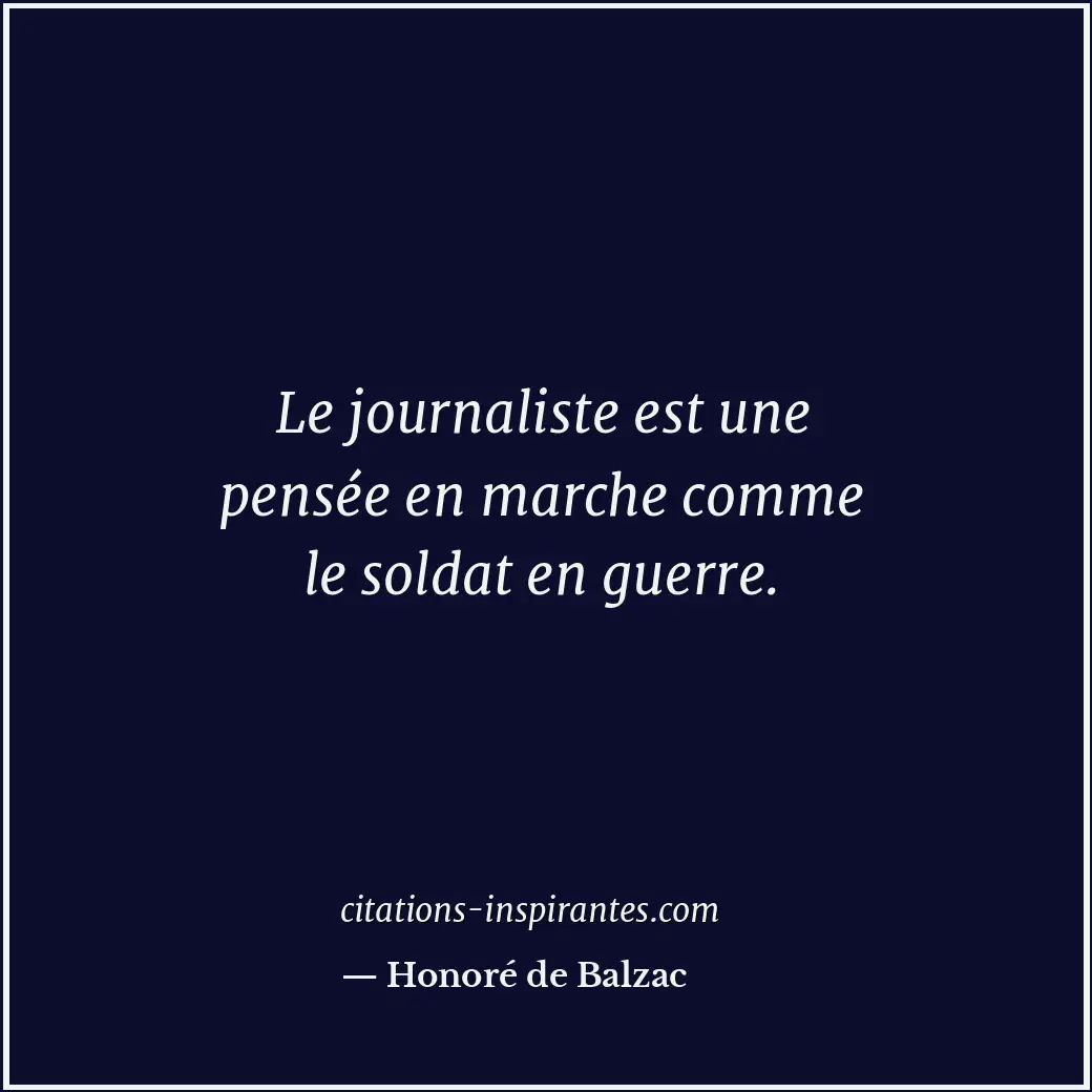 Citation de Honoré de Balzac