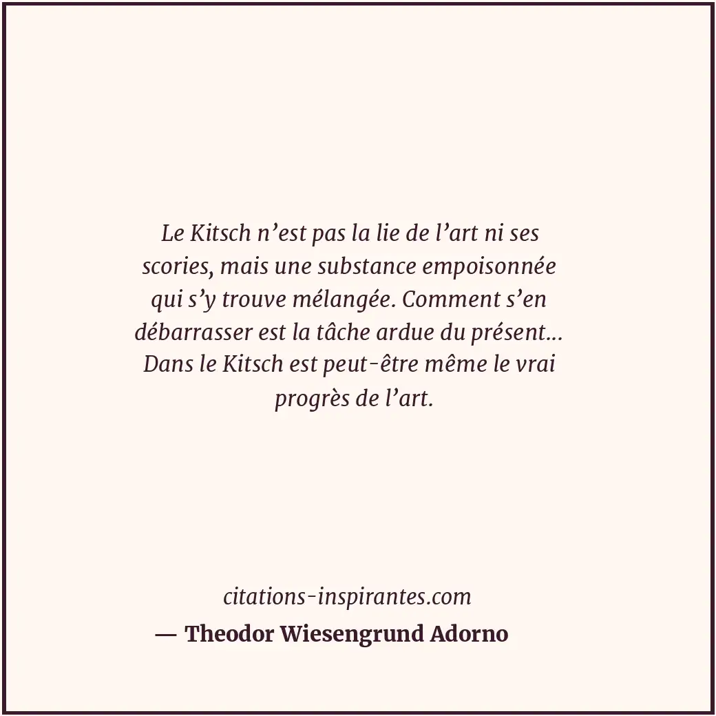 Citation de Theodor Wiesengrund Adorno