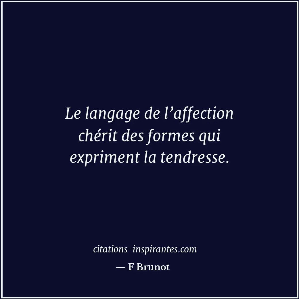 Citation de F Brunot