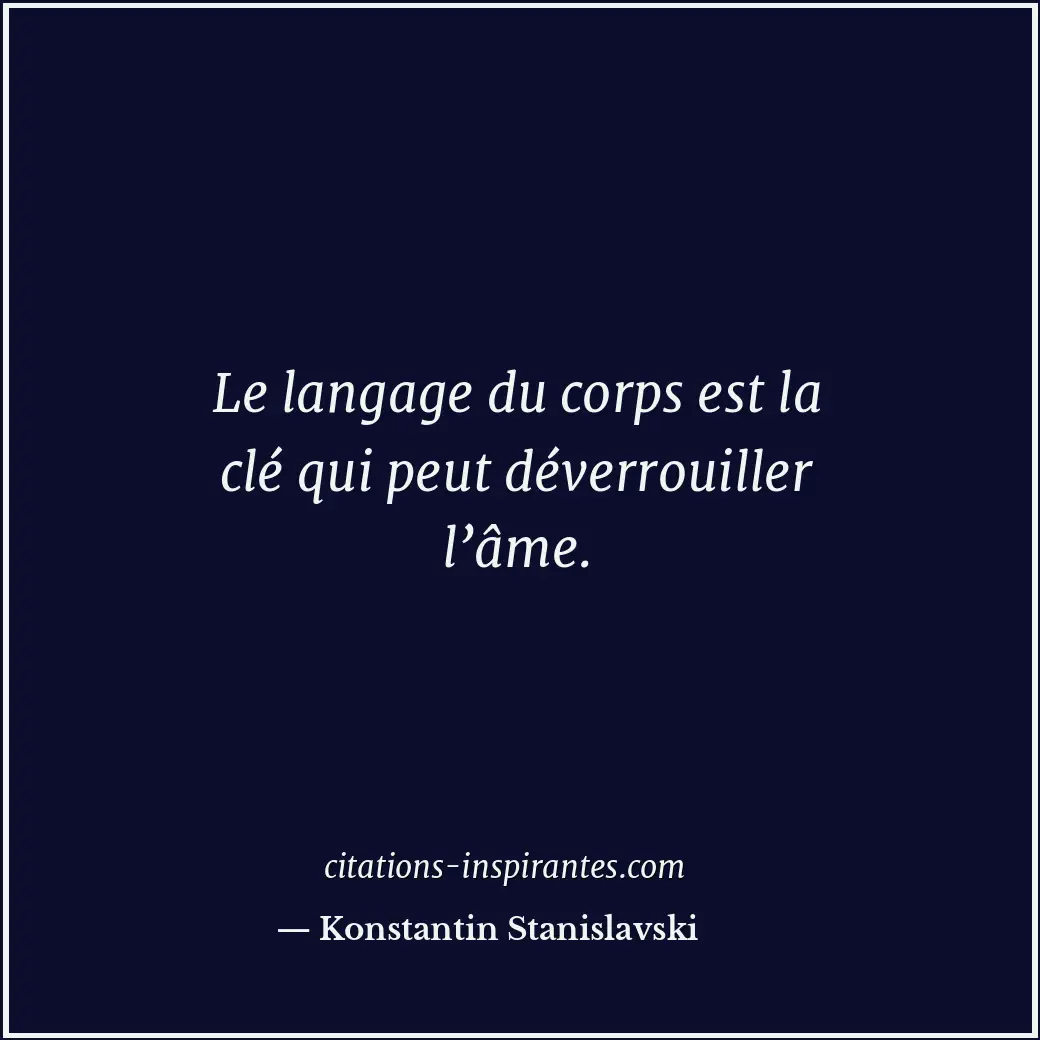 Citation de Konstantin Stanislavski