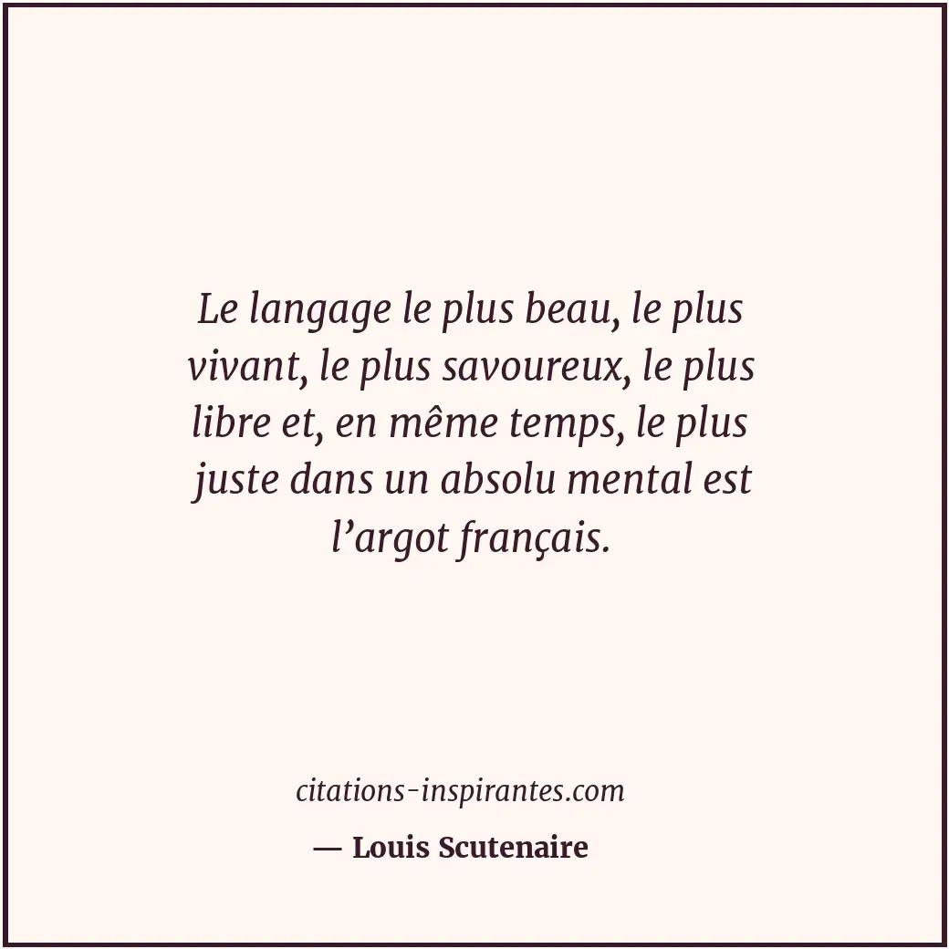 Citation de Louis Scutenaire