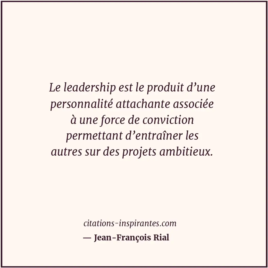 Citation de Jean-François Rial