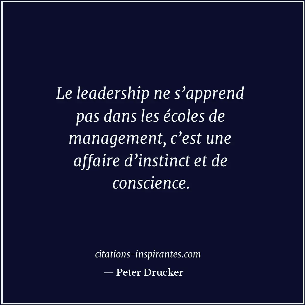 Citation de Peter Drucker