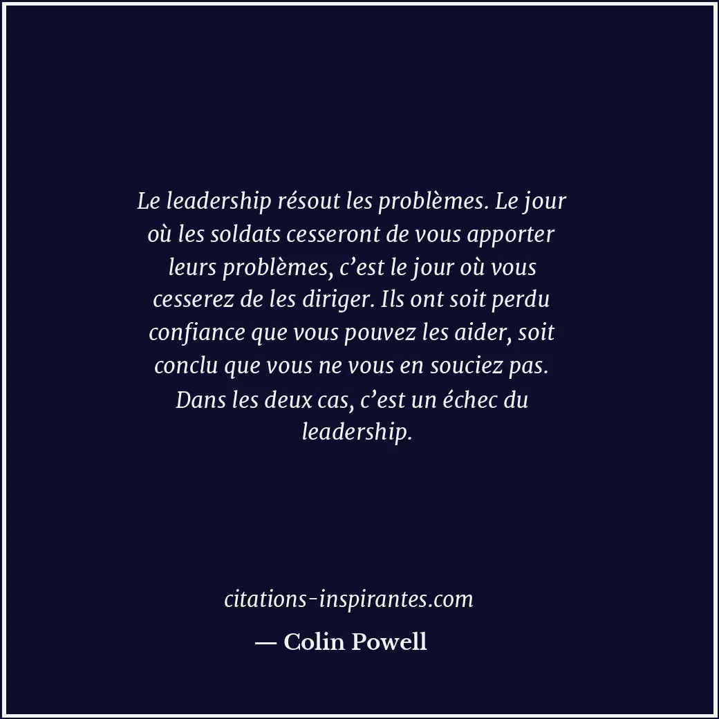 Citation de Colin Powell