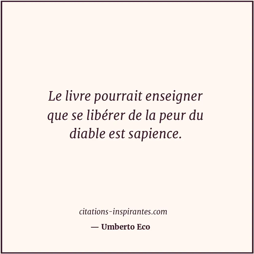 Citation de Umberto Eco