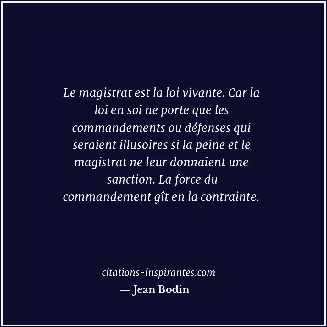 Citation de Jean Bodin