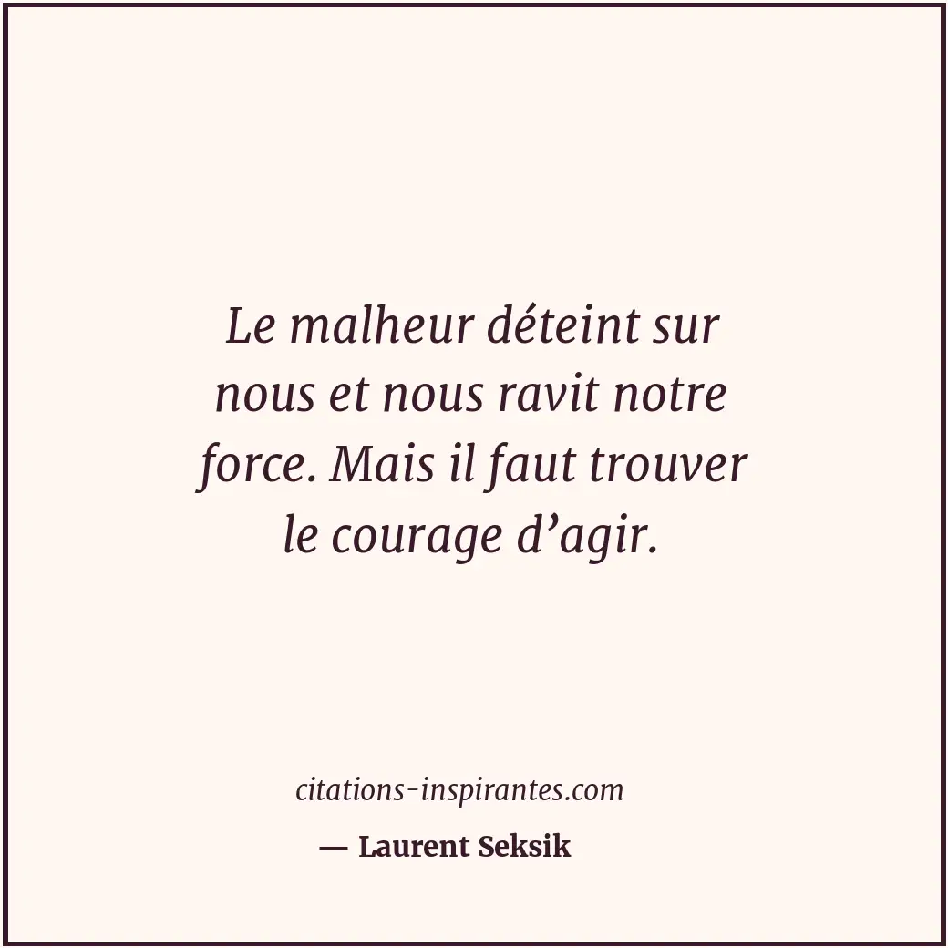 Citation de Laurent Seksik