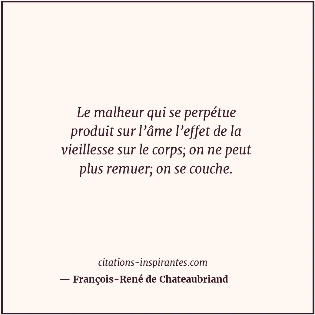Citation de François-René de Chateaubriand