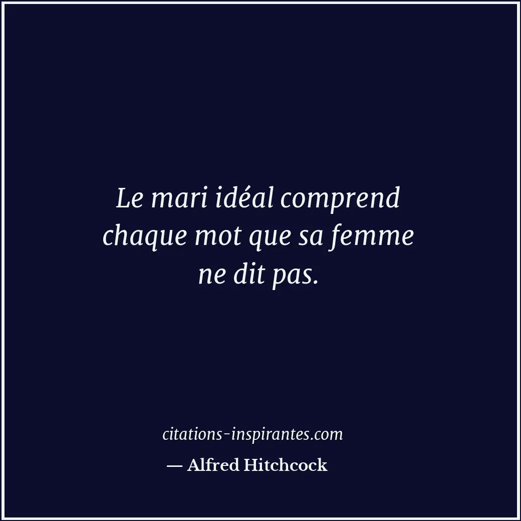 Citation de Alfred Hitchcock
