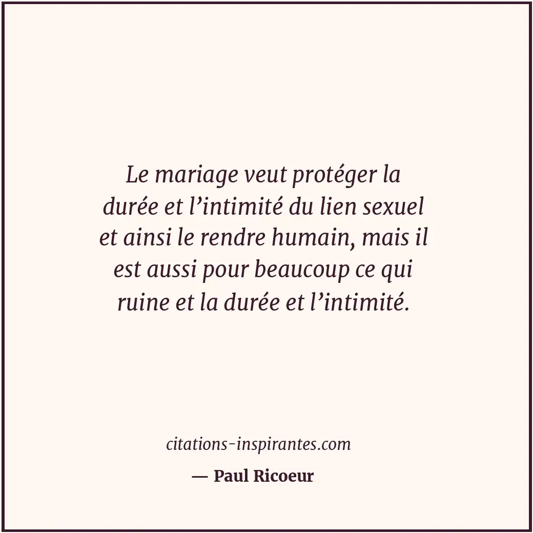 Citation de Paul Ricoeur