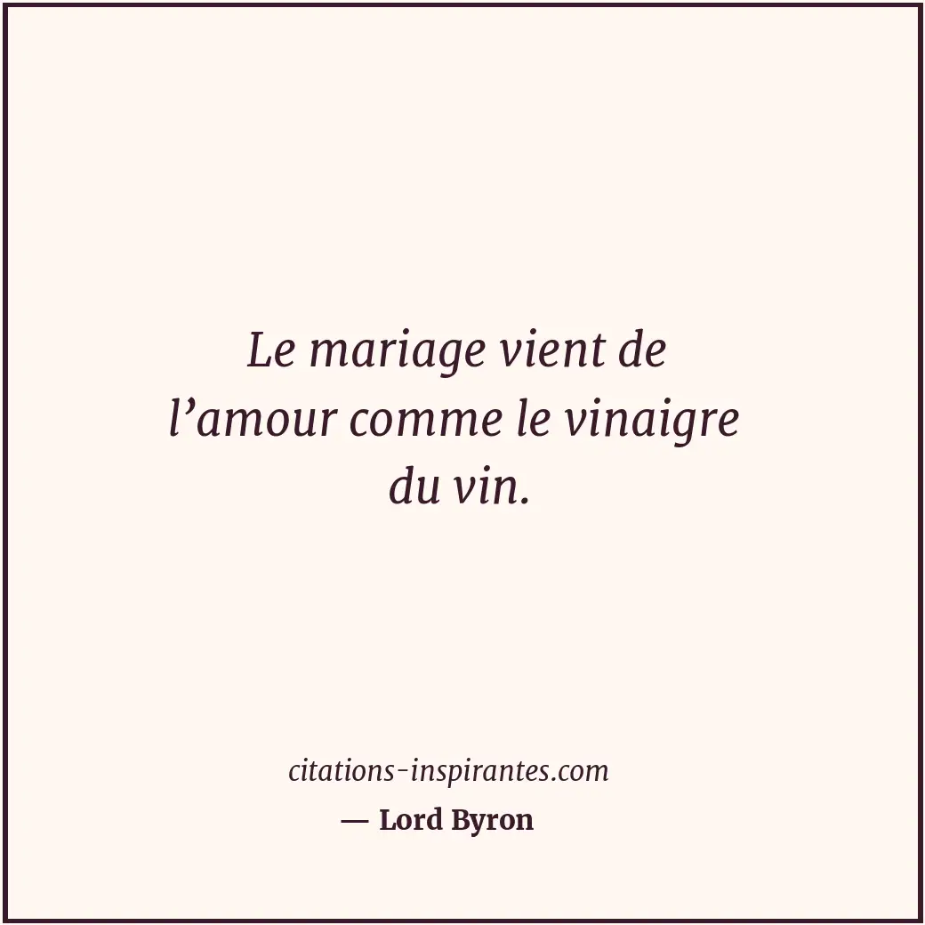 Citation de Lord Byron