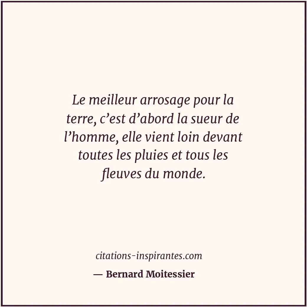 Citation de Bernard Moitessier