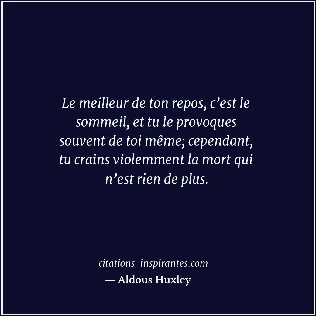 Citation de Aldous Huxley