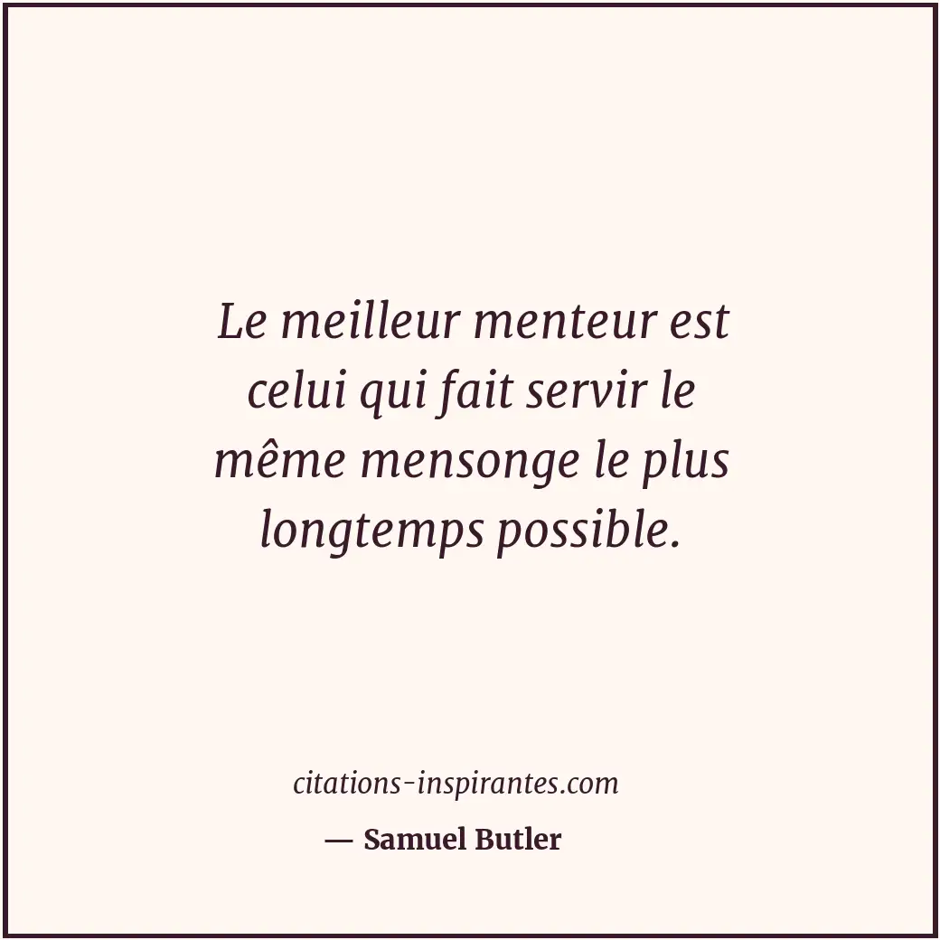 Citation de Samuel Butler