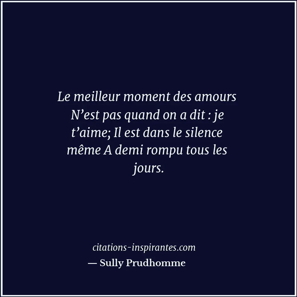 Citation de Sully Prudhomme