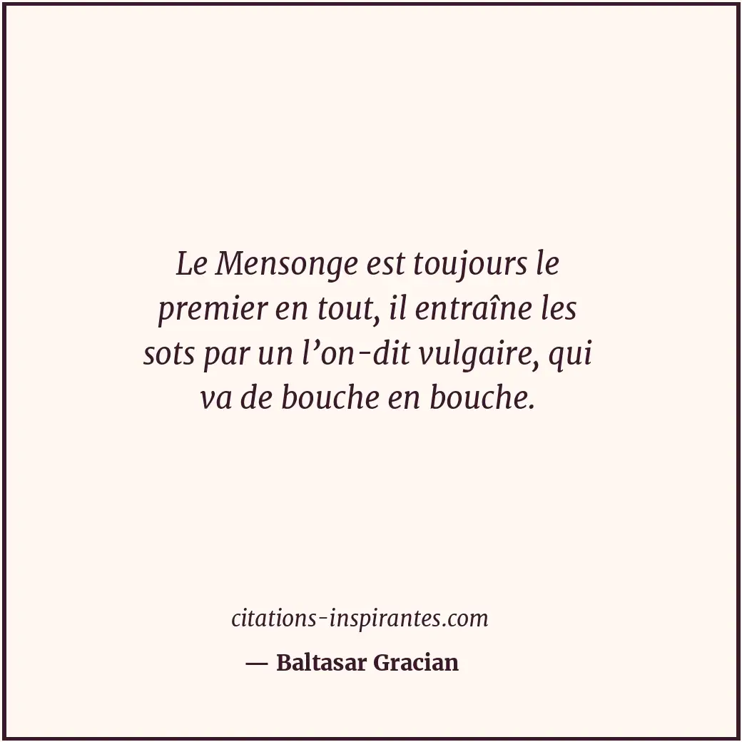 Citation de Baltasar Gracian