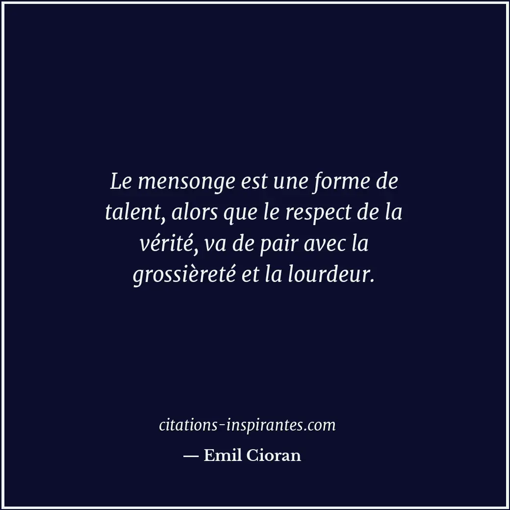 Citation de Emil Cioran