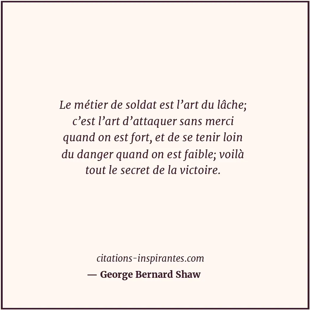 Citation de George Bernard Shaw