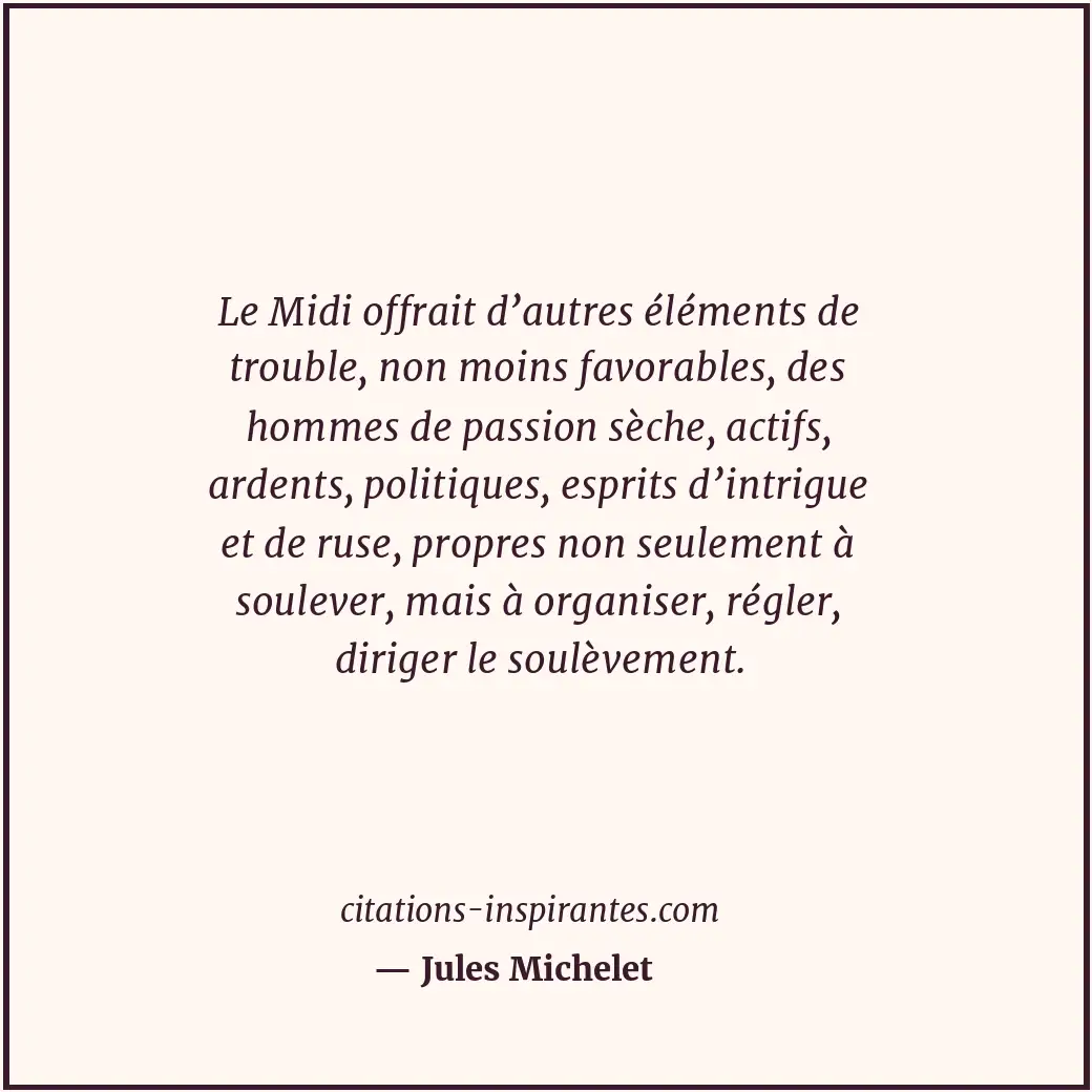 Citation de Jules Michelet