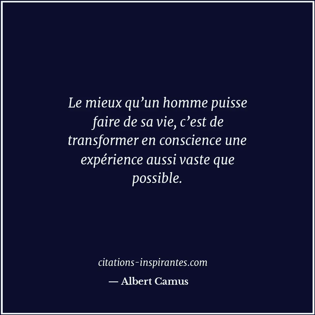 Citation de Albert Camus