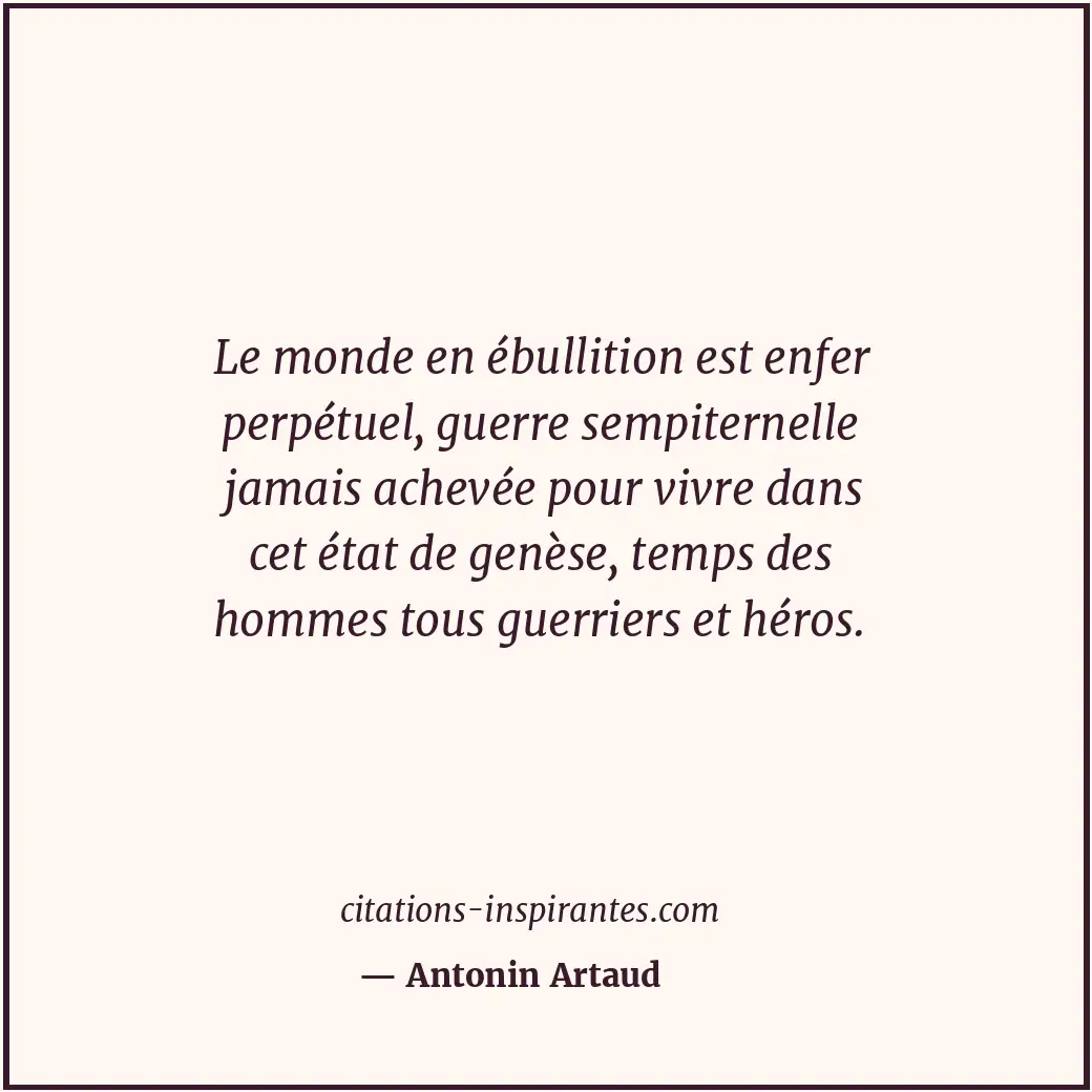 Citation de Antonin Artaud