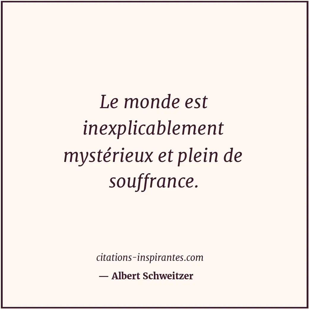 Citation de Albert Schweitzer