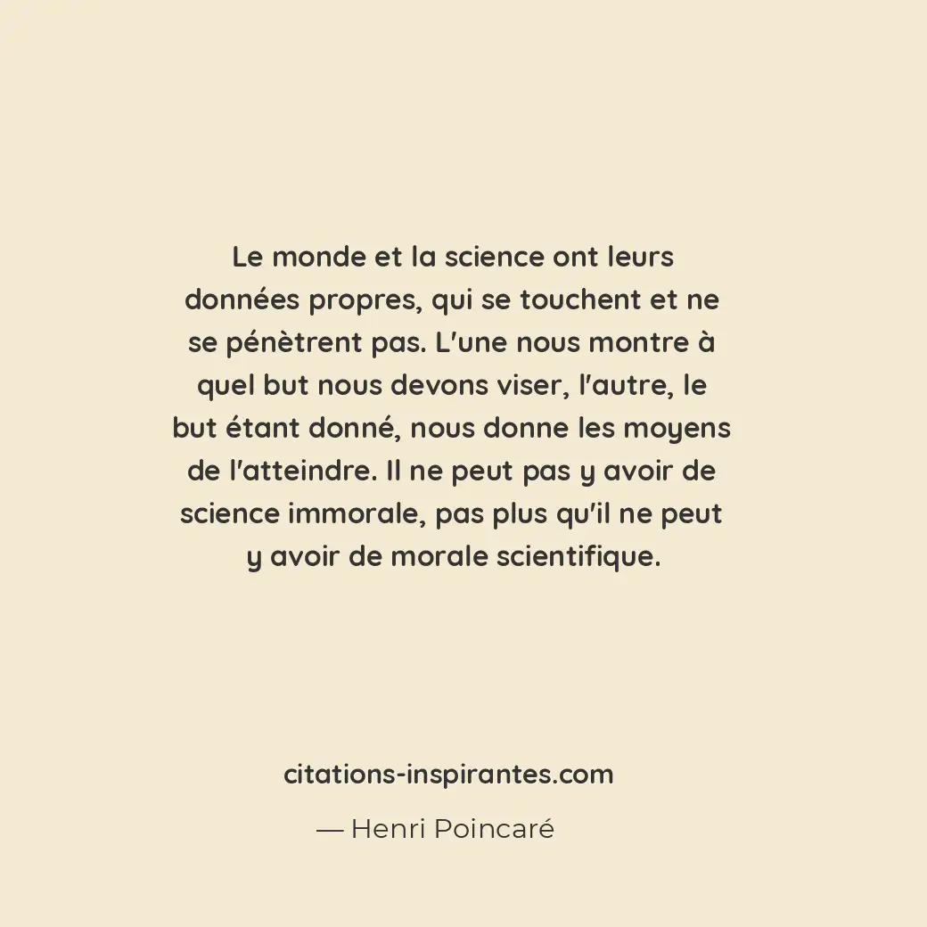 Citation de Henri Poincaré